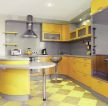 现代家庭厨房吧台隔断设计图片