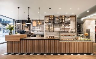 咖啡厅吧台设计效果图片2023