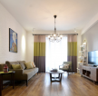 现代北欧风格小户型客厅布艺沙发装修效果图片