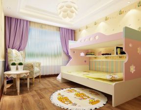 8平米儿童房 双层床装修效果图片