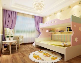 8平米儿童房双层床装修效果图片