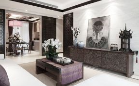 中式客厅实景 古典中式风格装修效果图
