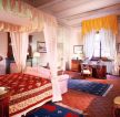 美式古典风格别墅卧室装修效果图片