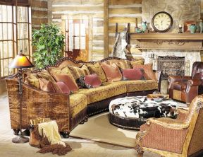 美式乡村风格家装 美式沙发图片