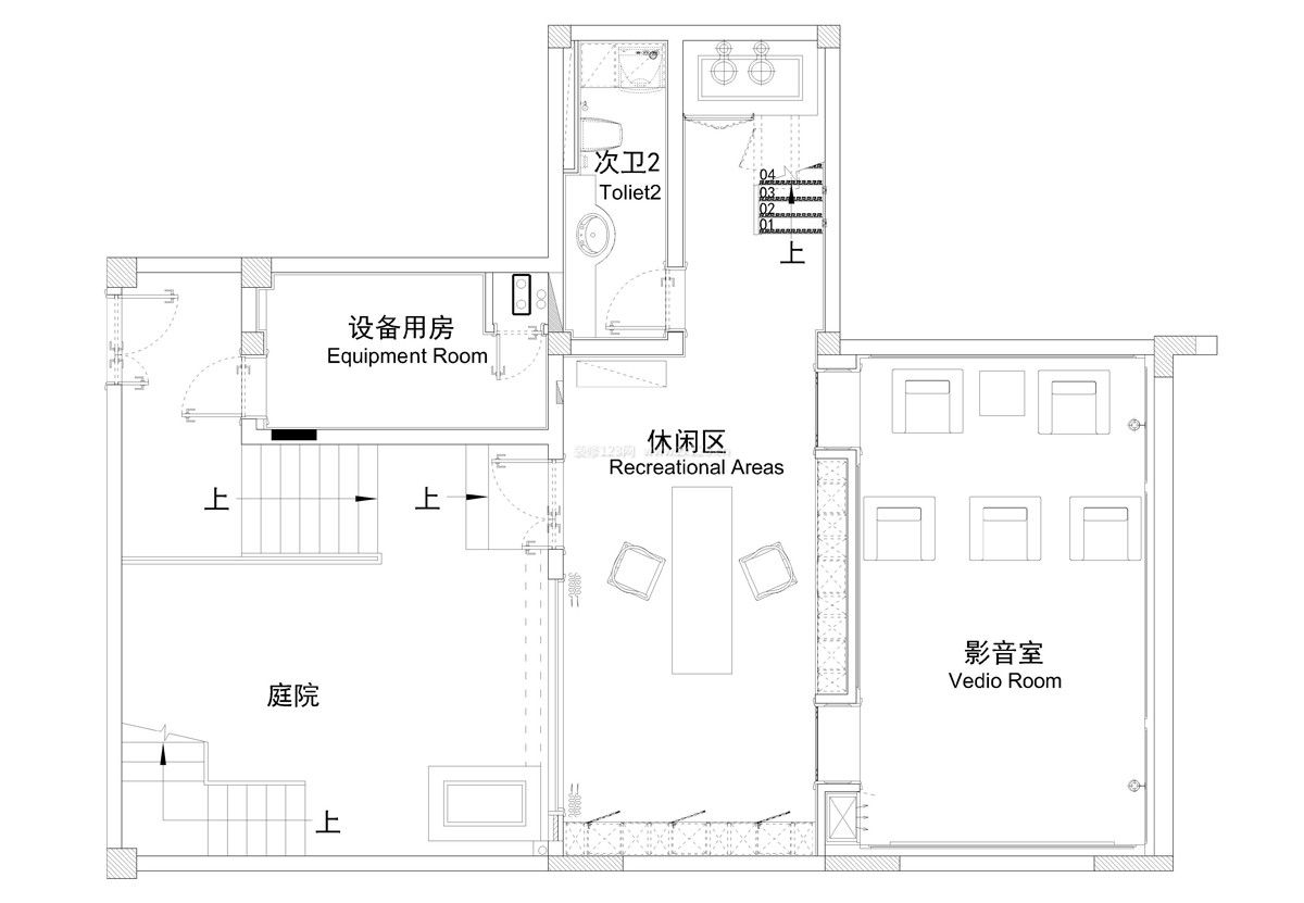 两层独栋豪华别墅户型图大全