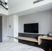 80平米简约风格卧室电视墙设计效果图