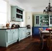美式古典风格家装厨房橱柜颜色搭配