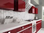 厨房橱柜颜色搭配红色橱柜效果图