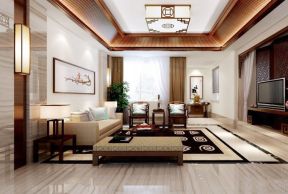 中式客厅窗帘 复式楼客厅窗帘颜色搭配
