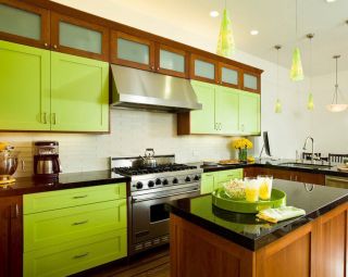 厨房橱柜颜色搭配装潢效果图