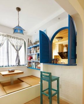 房子地中海风格 家庭吧台设计