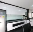 现代家装黑白风格4平厨房设计效果图
