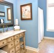 蓝色卫生间室内家装设计效果图大全