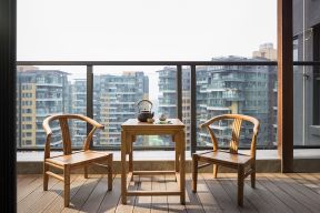 美式风格家装客厅阳台休闲区设计图片