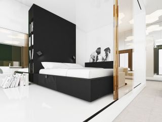 黑白现代风格简约家居卧室 