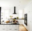 别墅装饰装修厨房黑白橱柜效果图片