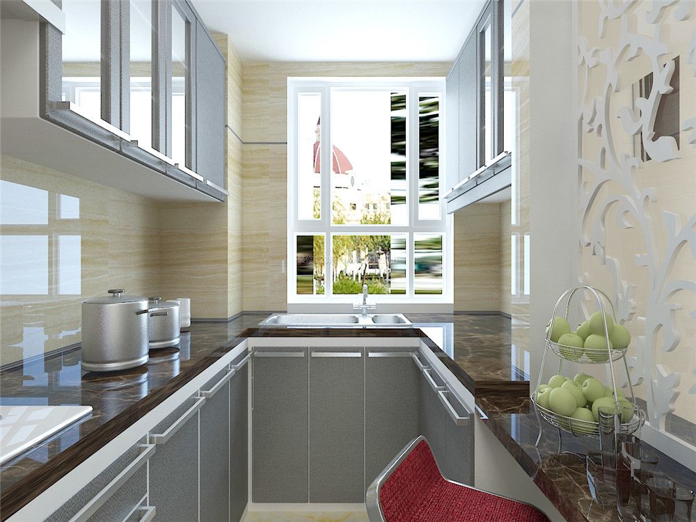 95平米房子现代风格厨房装修效果图