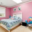 家居简约卧室粉色墙面装修效果图片