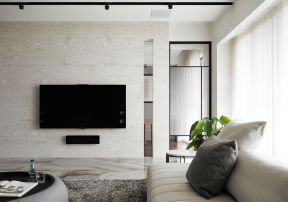 小户型新房客厅 客厅石材电视背景墙效果图