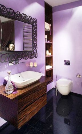 房屋卫生间小型浴室柜装修效果图片