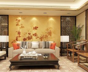 客厅装修效果图大全2020 中式客厅沙发背景墙效果图