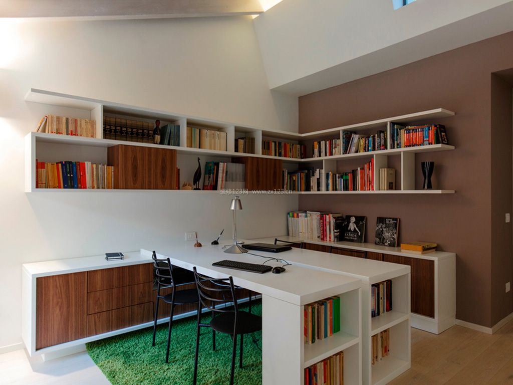 现代家装8平米书房设计效果图