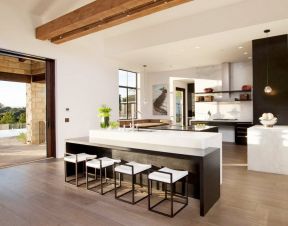 古典现代风格 开放式厨房吧台设计