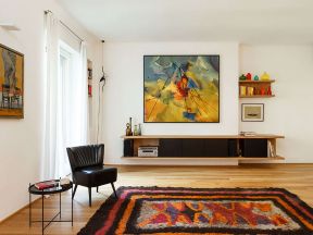 现代家居客厅简易电视柜设计图片