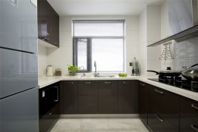 现代厨房风格白色瓷砖贴图装修
