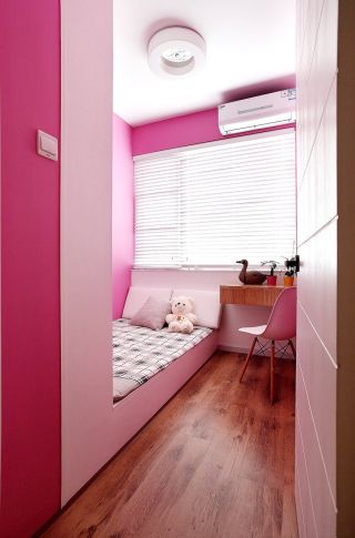 家居粉色儿童房间卧室装修效果图大全2023图片 