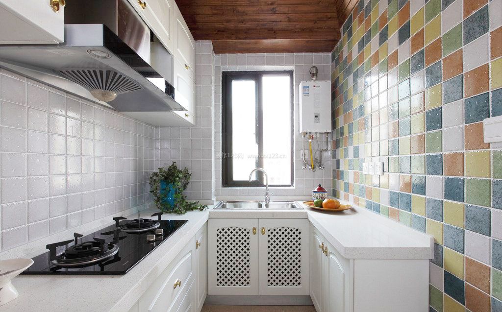 地中海风格小厨房装修效果图大全2023图片