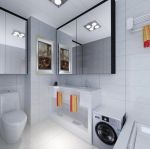 现代简约家装4平米的卫生间效果图