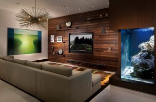 2023客厅电视背景墙造型效果图 