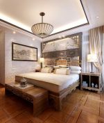 新中式风格装饰元素卧室实木家具图片