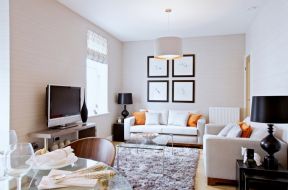 小户型客厅装修效果图大全2020图片 欧式白色客厅装修效果图