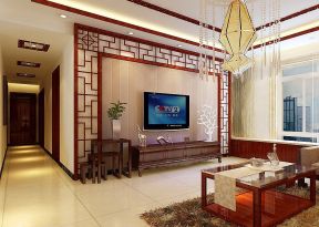 新中式风格装饰元素 电视墙造型设计