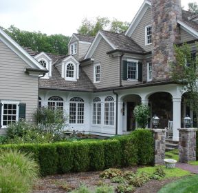 2020别墅暖黄色外墙瓷砖效果图