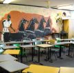 教室创意文化背景墙布置效果图片