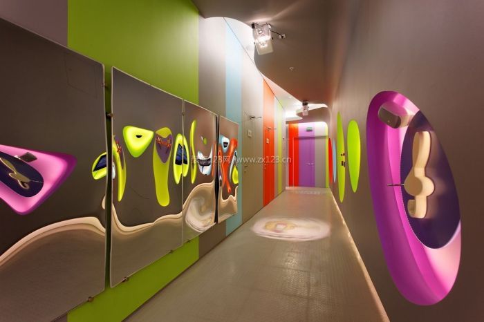 幼儿园走廊主题墙饰设计图片 