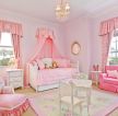女生房间粉色窗帘装修效果图片