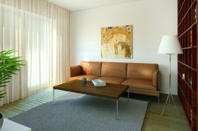 65平小户型客厅沙发摆放装修效果图片