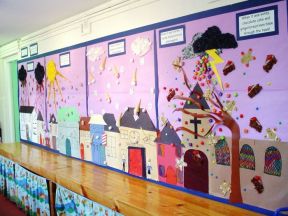 幼儿园室内主题墙装饰效果图片 