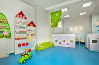 现代幼儿园简单主题墙饰装修效果图片 