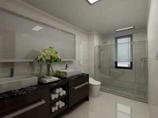 现代卫生间整体浴室柜装修效果图大全