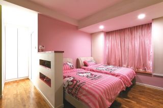 新房粉色卧室装修效果图片