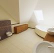 现代小卫生间洗手间瓷砖效果图 