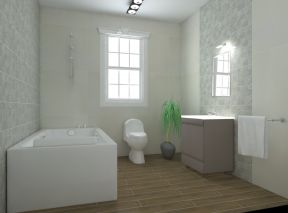 小卫生间瓷砖效果图 仿木纹地砖装修效果图