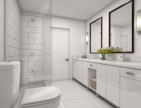 北欧风格家居设计小卫生间瓷砖效果图 