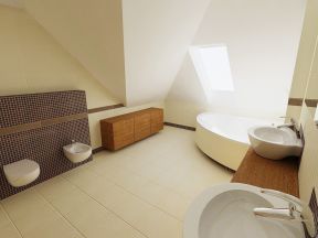小卫生间瓷砖效果图 现代洗手间
