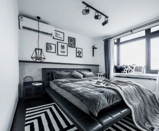 70平方房子黑白时尚设计家居图片欣赏 